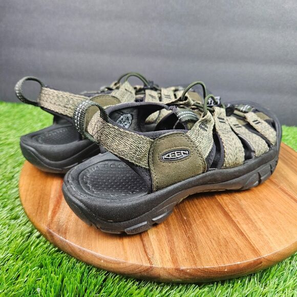 Keen Newport H2 Waterproof Sandal Men’s Size 8.5 Olive Green Black Hiking Shoes main image 11